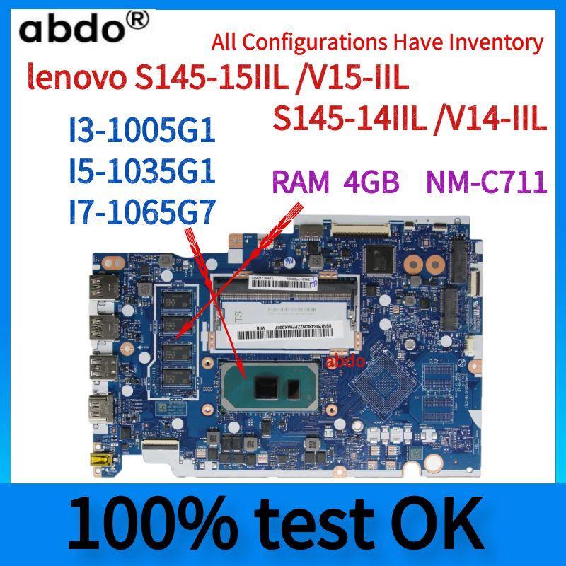 NM-C711.For Lenovo Ideapad S145-14IIL / V14-IIL S145-15IIL / V15-IIL Laptop Motherboard.With I3 I5 I
