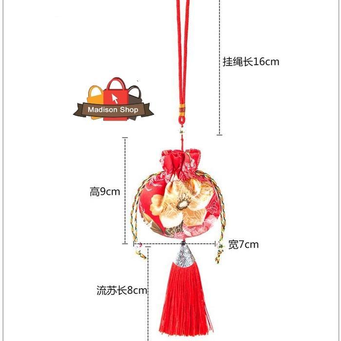 u0d8- Kantong Kain Imlek Gantungan Imlek Aksesories Kantong Wangi Hoki Murah