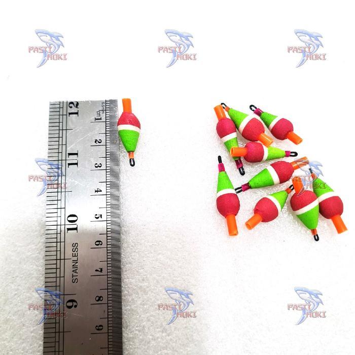 Aneka Pelampung pancing busa isi 3pcs / kumbul pancing sungai, empang dan rawa / ikan mas , ikan