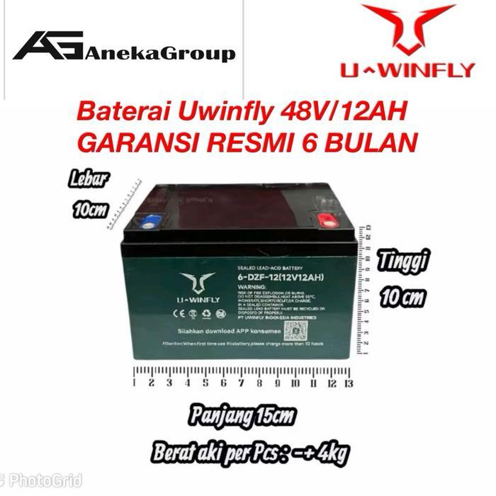 BATERAI AKI SEPEDA LISTRIK UWINFLY 12AH 12VOLT