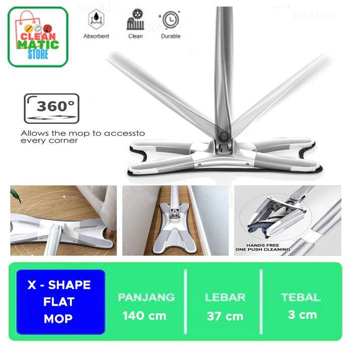 [Voucher] X-SHAPE FLAT MOP / ALAT PEL PRAKTIS