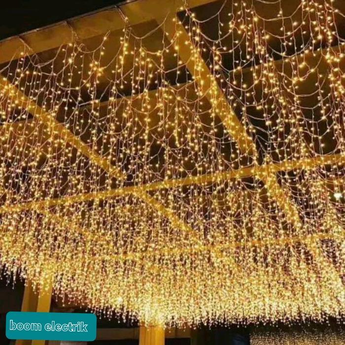 Lampu Natal Tumblr Tirai Warm White