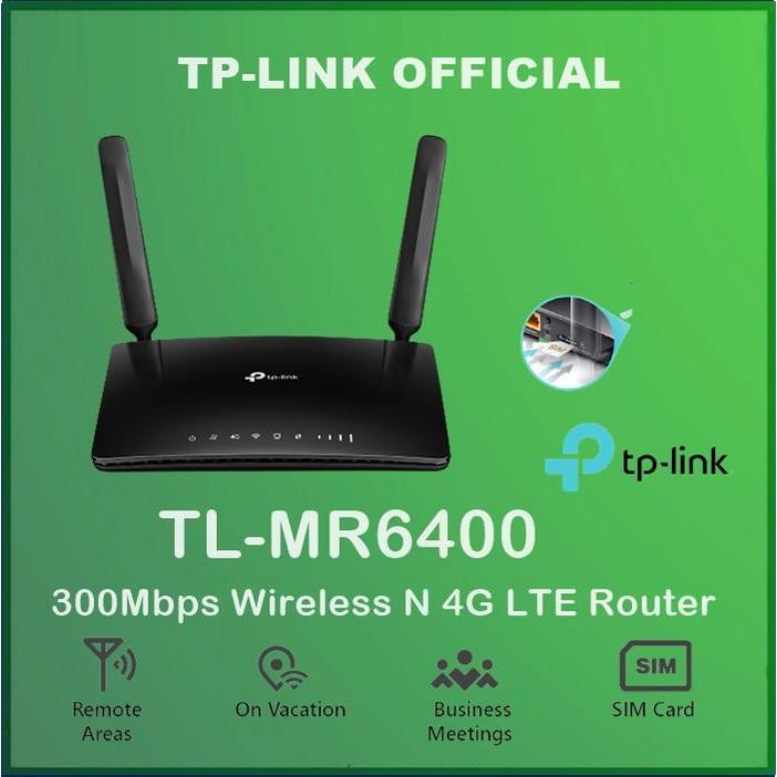 Kemaslgsg- Tplink Tl-Mr6400 Wireless N 4G Lte Router Wifi Modem Mifi Tp-Link