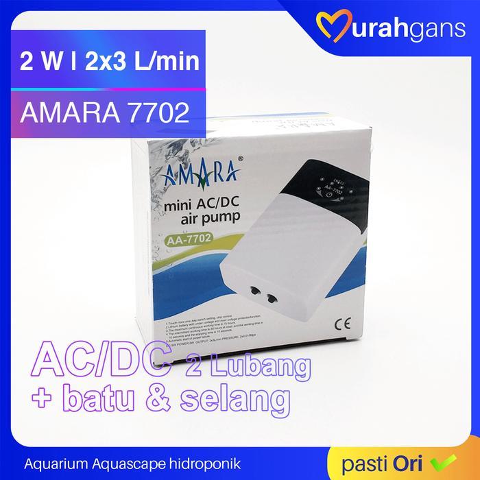 Ready- Aerator Aquarium Acdc Amara 7702 Dan 7701 Pompa Aerator Emergency -Gratisongkir