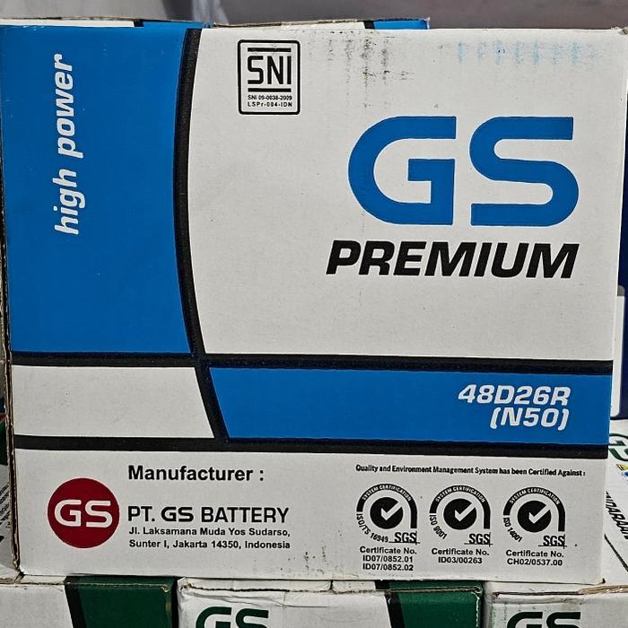 Aki Gs Premium N50 50 Amper