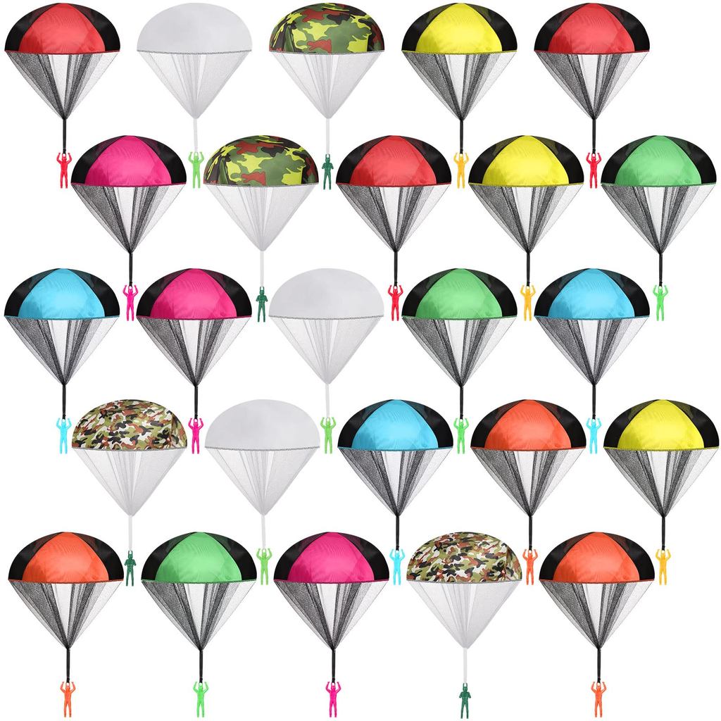 10/20/40 Pcs Parachute Toys, Mini Army Men Parachute Toys for Kids, Flying Throwing Gifts Bulk for