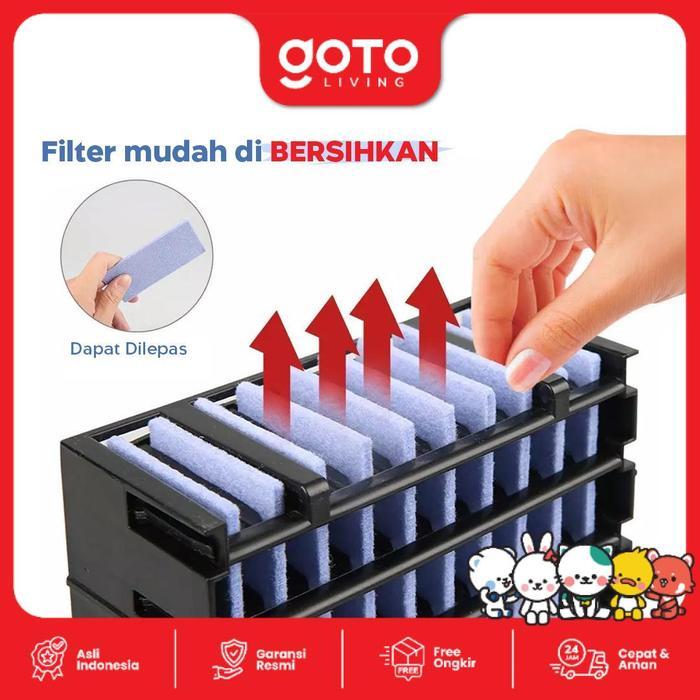 TerbaikGan- Goto [Cod] Madelin Air Cooler Ac Mini Kipas Pendingin Ruangan Portable