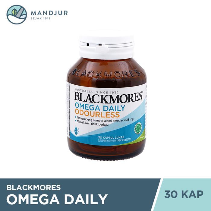 lebx- Blackmores Omega Daily Odourless 30 Kapsul Lunak - Sumber Alami Omega 3