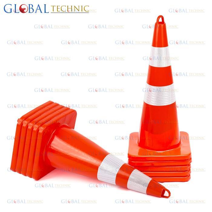 Safety Traffic Cone 70Cm / Kerucut Lalu Lintas Karet Rubber