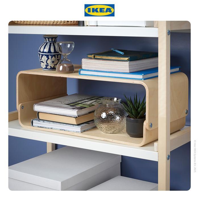 5ixg- Ikea Vattenkar Stand Laptop / Meja Monitor Bahan Kayu Birch 52X26 Cm