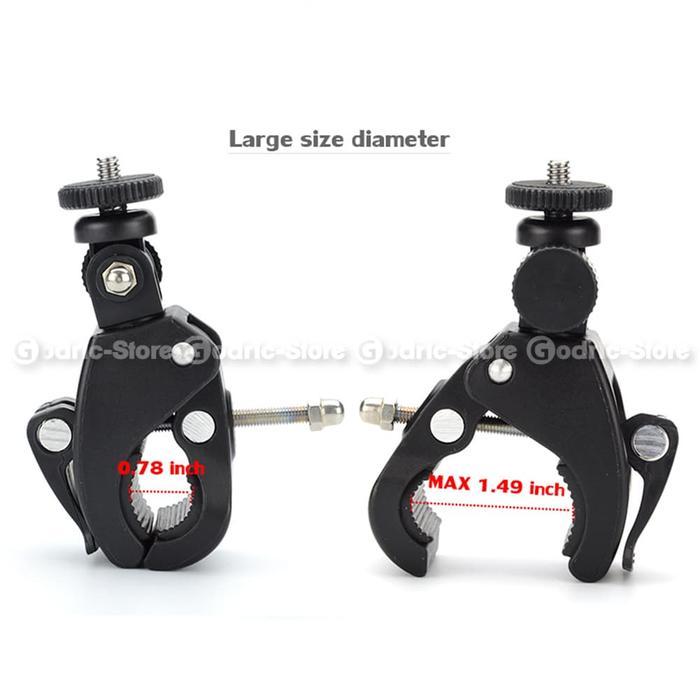 426e- Clamp Bike Mount Tripod Adaptor Sepeda For Xiaomi Yi / Gopro / Brica