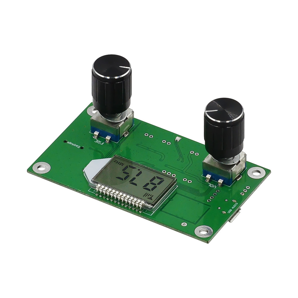 Dsp Pll Digital Stereo Fm Radio Receiver Module Board 87-108Mhz With Serial Control Frequency Range