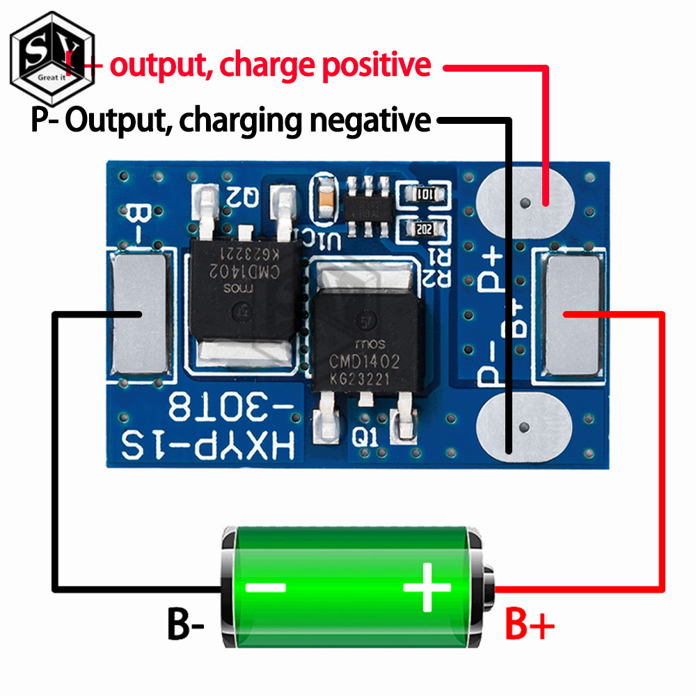 Lifepo4 Battery Bms 1S 3.2V 7A Charging Board Short Circuit Protection Pcm Self Recovery With