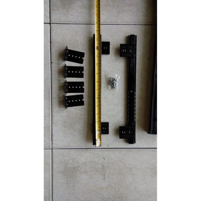 k6jp- Rak Keyboard Tray Rel Laci Tempat Tatakan Keyboard Meja Komputer