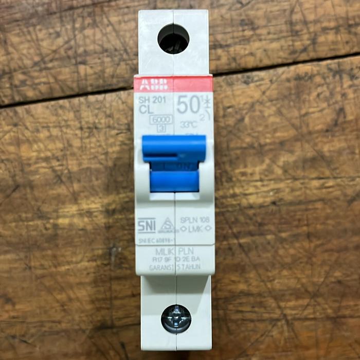 Ready Mcb 1 Phashe Abb 50A Original Pln