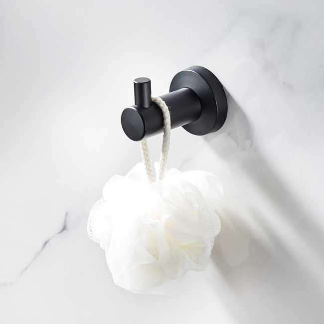 Ikea Home - Gantungan Dinding Baju Handuk Black Robe Hook 304 Stainless Steel Wall Mounted