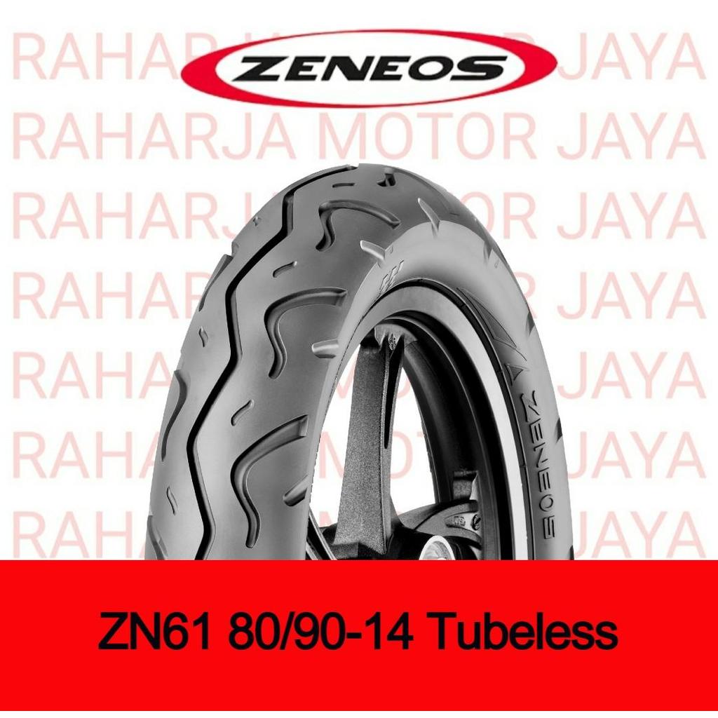 BAN ZENEOS ukuran 80/90-14 Tubeless