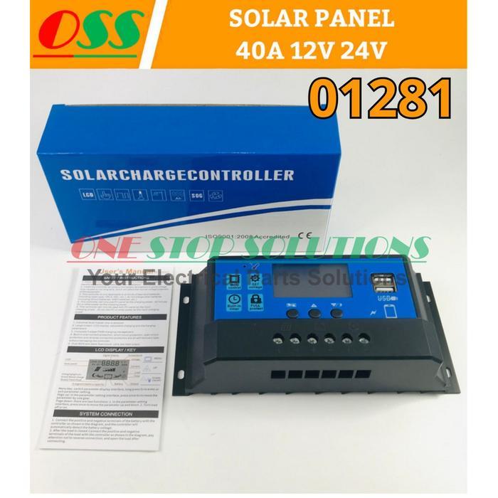 SOLAR PANEL CHARGER CONTROLLER PANEL SURYA 40A 12V 24V