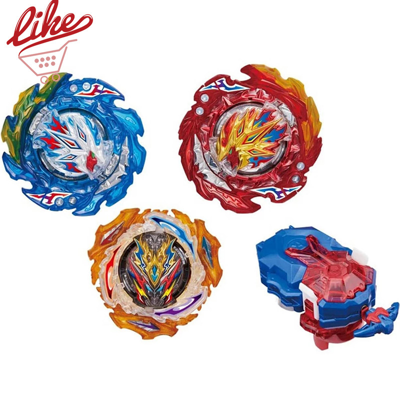 Laike BU Bey B-203 Ultimate Fusion DX Set 3pcs Spinning Top with Custom Launcher Box Set Toys for Ch