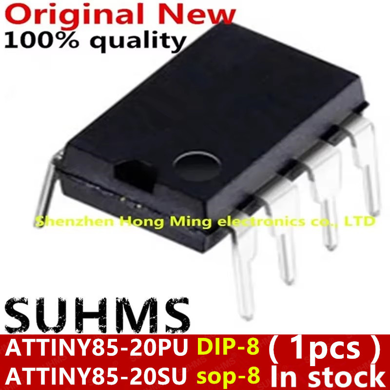 (1piece)100% New ATTINY85-20PU ATTINY85 20PU TINY85-20U TINY85 DIP-8 ATTINY85-20SU ATTINY85 20SU