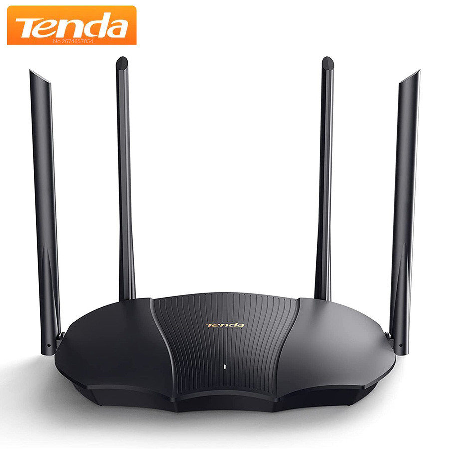 Tenda Ax12 Wifi 6 Router Ax3000 Dual Band Gigabit Smart 802.11Ax Wi-Fi6 Wpa3 Network Security Ipv6