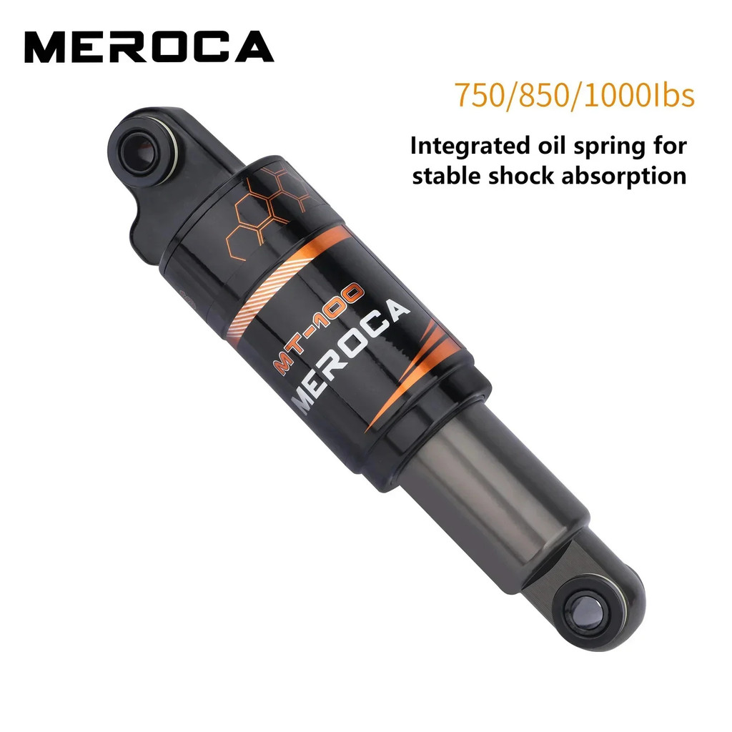 MEROCA Bicycle Oil Spring Shock Absorber Scooter Mountain Bike Rear Shock Absorber Spring Rear Tank
