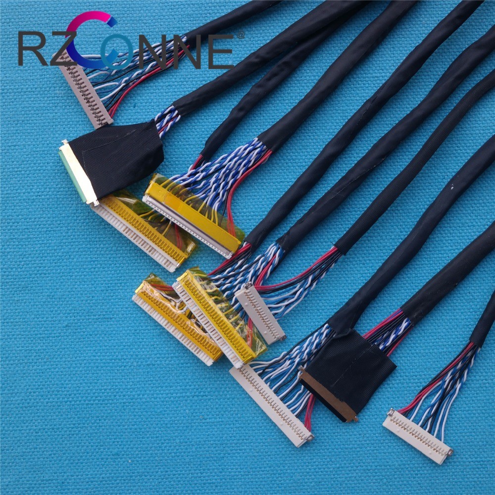 Universal LVDS Cable 40pin 30pin 20pin for LED LCD Display Panel Controller Support 14 inch-55 inch 