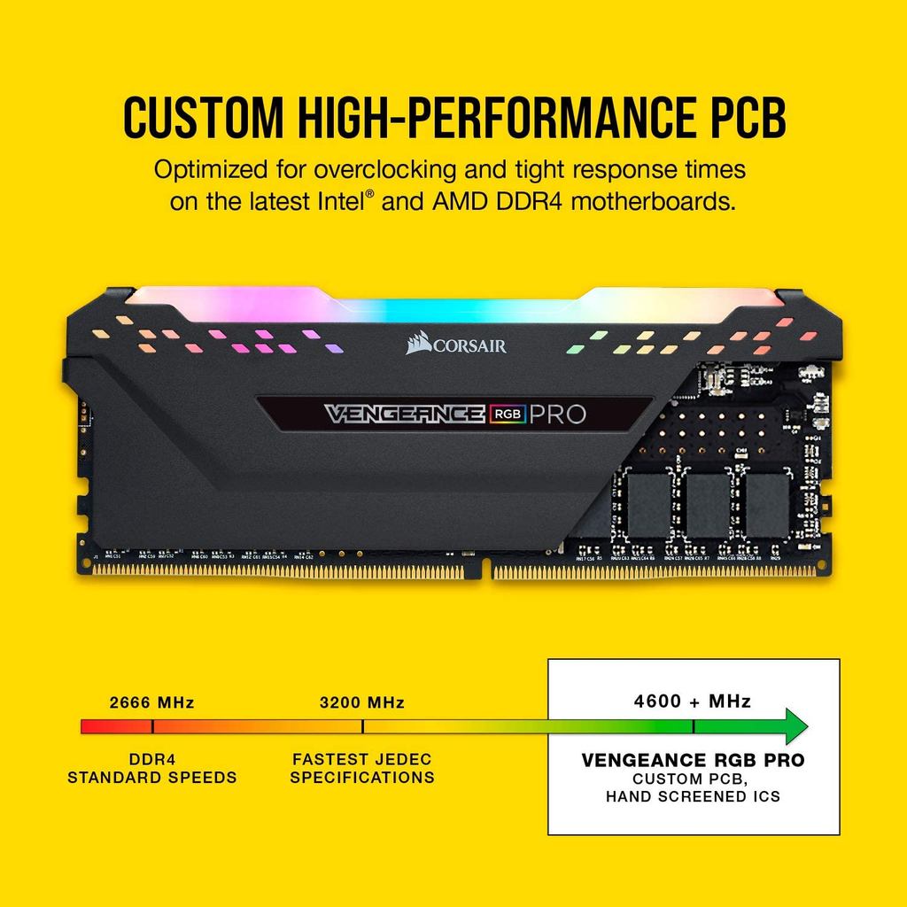 CORSAIR  RGB PRO DIMM Desktop Memory Support motherboard 8GB memoria ram DDR4 3600mhz 8G 16GB RAM