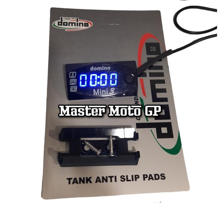 Volt Meter 3In1 Domino Voltmeter Jam Suhu Mini 3 Domino 5,7Cm Kode 971