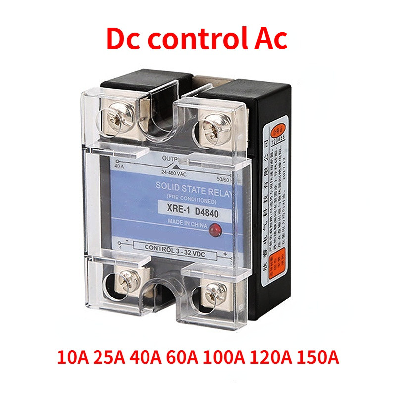 Solid State Relay SSR-10DA 25DA 40D 80A 100A SSR Single Phase DC