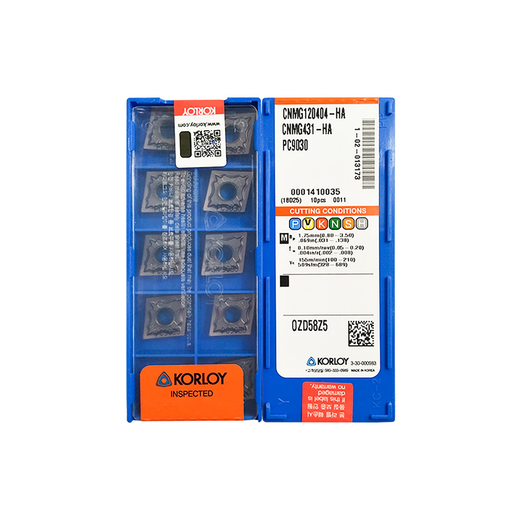 KORLOY 100% Origina CNMG120404 CNMG120408 HA NC3030 NC3120 NC3020