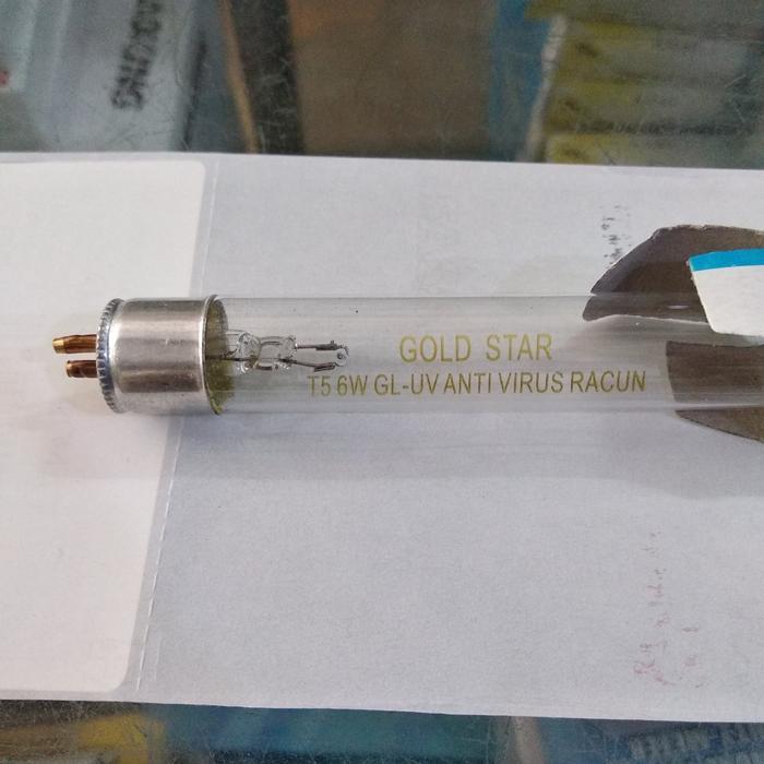 Lampu UVC Sterilisasi TUV Gold Star G6T5 6w T5 GL RRC 6 watt