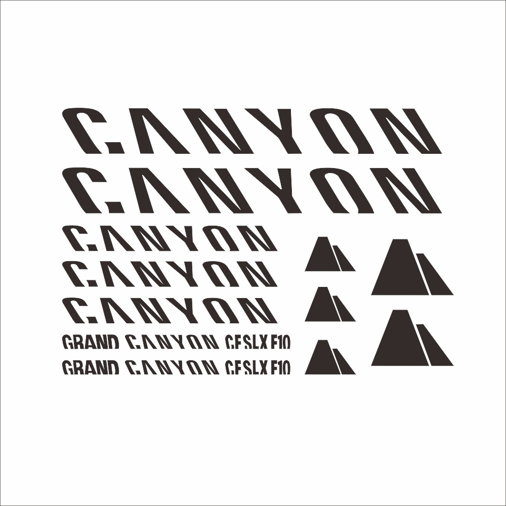 CANYON F10 Bike Frame Decals Stickers Bicycle cycling, mtb, bmx, road, bike frame sticker Bike Frame