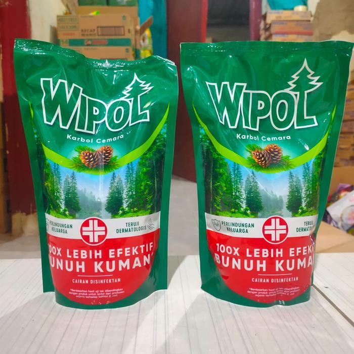[Voucher] WIPOL Karbol Cemara 2 Pcs 750ml Cairan Pembersih Lantai / Kemasan isi ulang