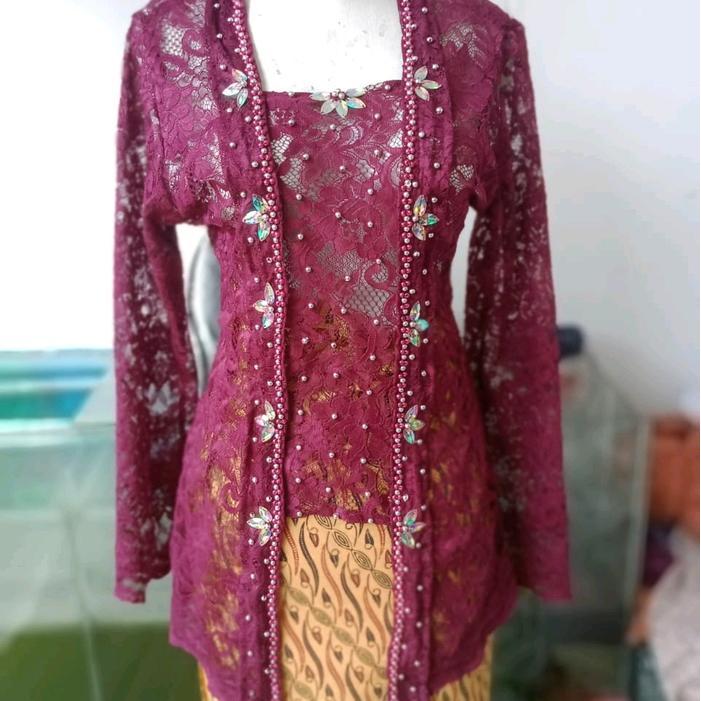Kebaya/Pager ayu/kutu baru/payet lengan panjang Baju Dress