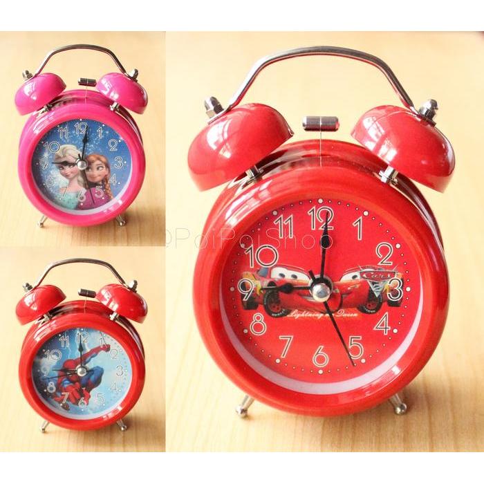 IFY (IMPORT) JAM ALARM WEKER CLOCK ANAK KARAKTER KARTUN CARTOON SEDANG CARS FROZEN TERMURAH TERLARIS