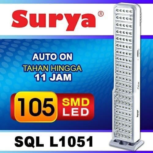 Lampu Emergency LED / Lampu Darurat Panjang LED SURYA SQL L1051 TERANG