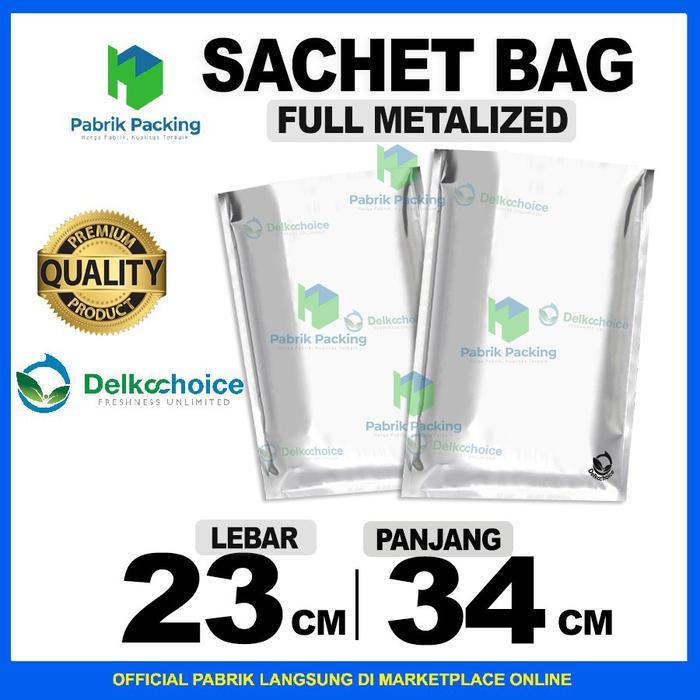 Kemasan Sachet Alumunium Foil - Plastik Sachet Alumunium Foil 23x34 cm