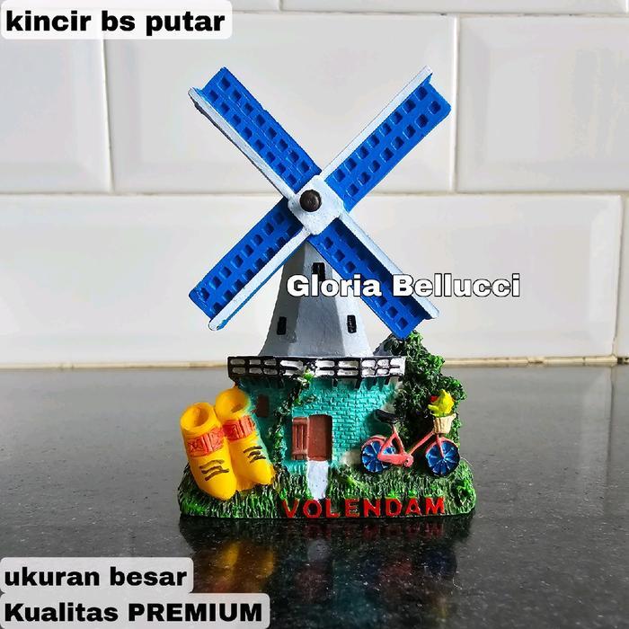 tempelan kulkas magnet volendam kincir belanda souvenir amsterdam