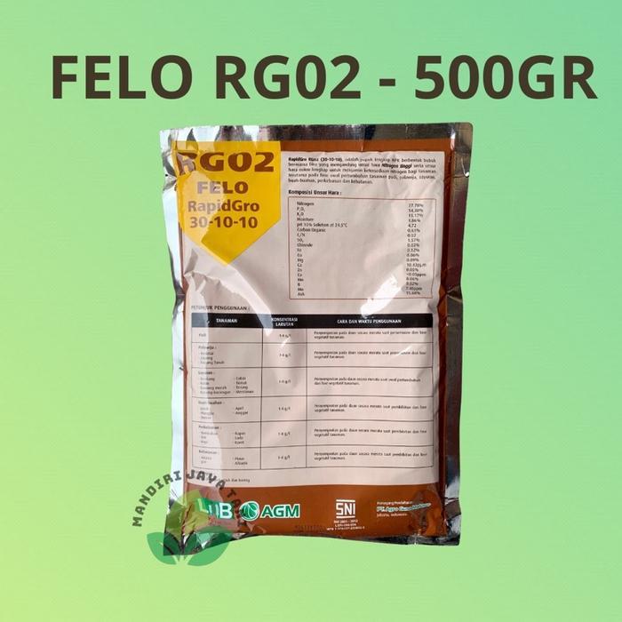 Chantelna_ Pupuk Felo Rg02 Rafidgro(30-10-10) Kemasan 500Gr