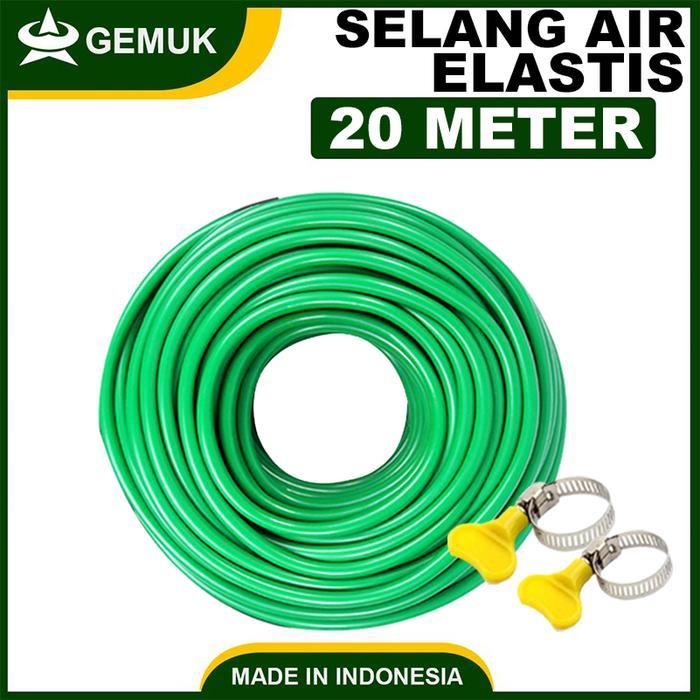 Selang Air 5/8 Inch 20 Meter Selang Air Elastis DOP Selang Air Cuci Motor Mobil Siram Tanaman Selang