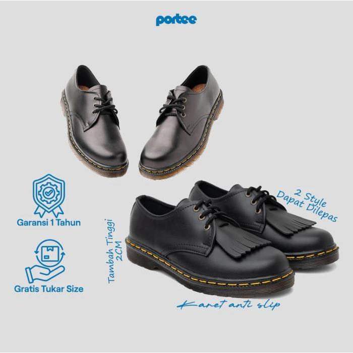 SEPATU BOOTS PRIA PORTEE ORINAL DERBY FORMAL LOOKS, CASUAL FEELS SEPATU KULIAH, KERJA, NONGKRONG