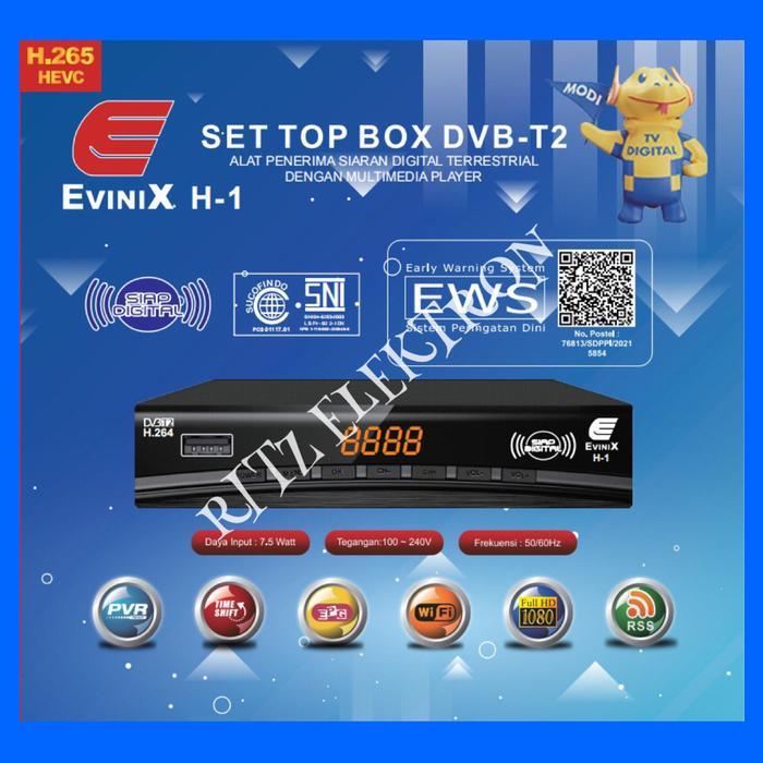 New Set Top Box DVB-T2 EVINIX H-1