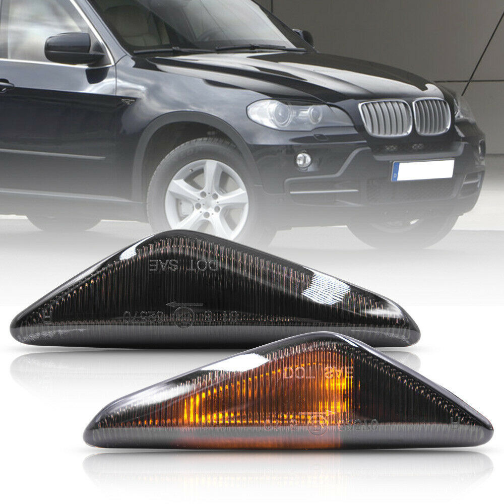 2PCS smoke Lens Amber OEM Fender Front Side Marker Light for BMW F25