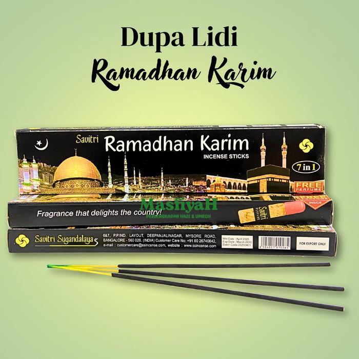 (1 LUSIN) Dupa Stik Ramadhan Karim FREE PARFUM DALAM KEMASAN Dupa Lidi 40 Stik Dupa Lidi Ramadhan