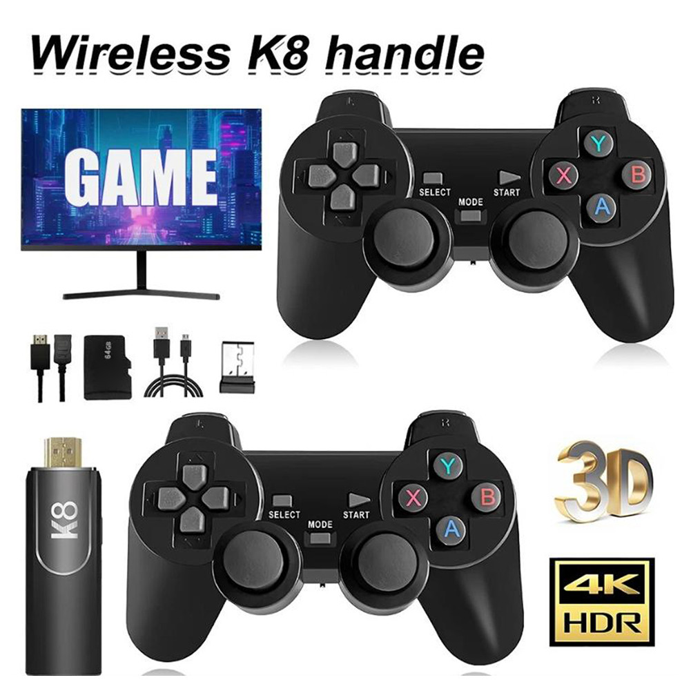 X2 Plus/K8/M8/M15 Retro Game Stick 50 Emulators TV Handheld Game Console HDMI-Compatible Wireless