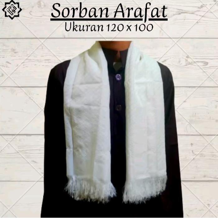 Sorban Putih Arafat Surban Putih Sorban Putih Sorban Haji Oleh Oleh Haji Sorban Surban Syal