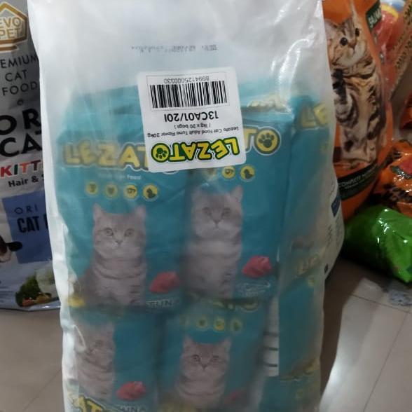 Lezato Tuna Flavor 20Kg Makanan Kucing 20Kg X 3 Karung