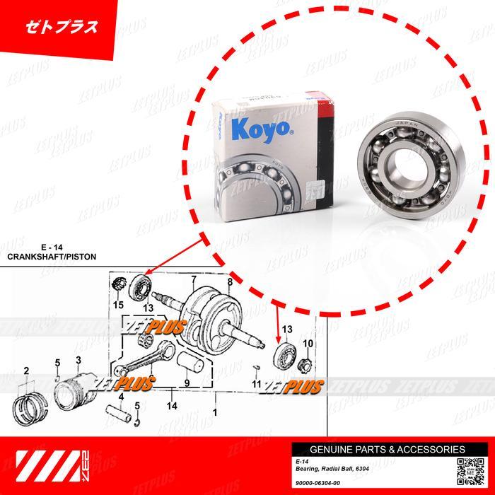 PRODUK BEARING KRUK AS ATV RAZOR /laher 6304-crankshaft viar-motor-Universal