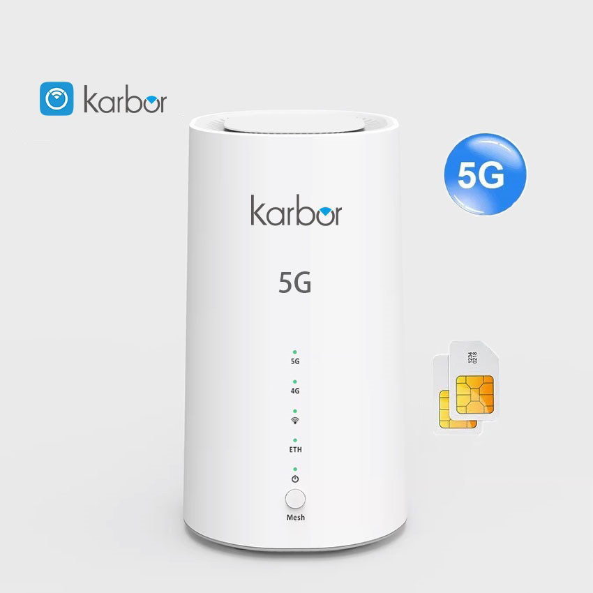 Karbor B70 5G Router Sim 3000Mb 5G Cpe Wifi6 Gigabit Port Wifi Router 5G Em Router With Sim Card